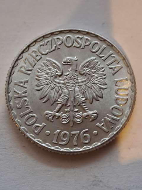 1 złoty 1976 r 1 złoty 1976 r