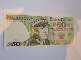 Banknot 50 zł Karol Świerczewski 1988 r seria KH