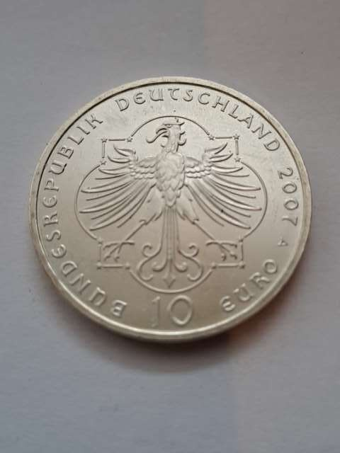 Niemcy 10 Euro Elżbieta z Turyngii 2007 r Niemcy 10 Euro Elżbieta z Turyngii 2007 r