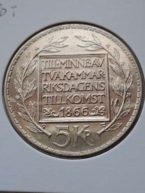 Szwecja 5 Koron Reforma Konstytucji 1966 r Szwecja 5 Koron Reforma Konstytucji 1966 r