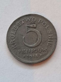 Królestwo Polskie 5 Fenigów 1918 r Królestwo Polskie 5 Fenigów 1918 r