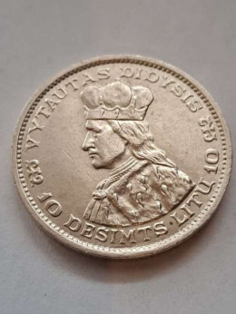 Litwa 10 Litu Pierwsza Republika 1936 r