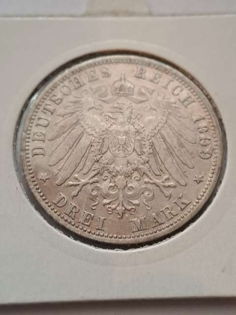 Niemcy 3 Marki Otto von Bayern 1909 r