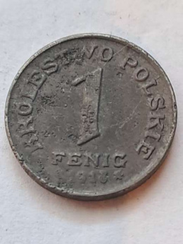 Królestwo Polskie 1 Fenig 1918 r