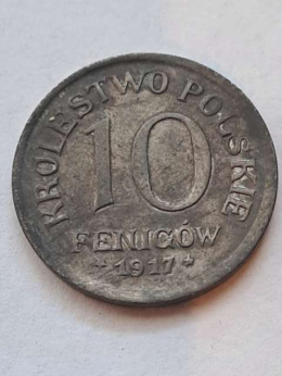Królestwo Polskie 10 Fenigów 1917 r