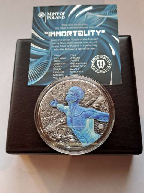 Niue 2 Dolary Nieśmiertelność 2018 r Niue 2 Dolary Nieśmiertelność 2018 r
