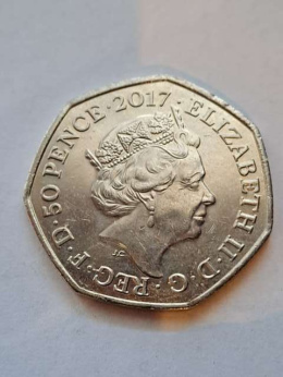 Wielka Brytania 50 pence 2017 r