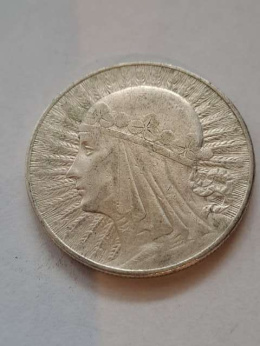 10 zł Głowa Kobiety 1932 r znak