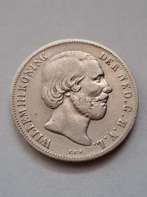 Holandia 1 Gulden Willem III 1858 r Holandia 1 Gulden Willem III 1858 r