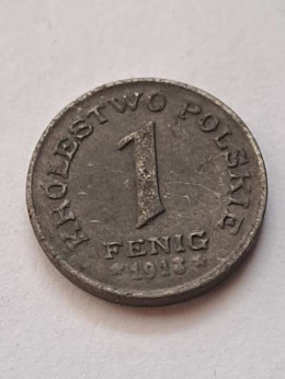 Królestwo Polskie 1 Fenig 1918 r