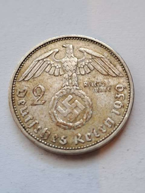 Niemcy 2 Marki Hindenburg 1939 r A Niemcy 2 Marki Hindenburg 1939 r A