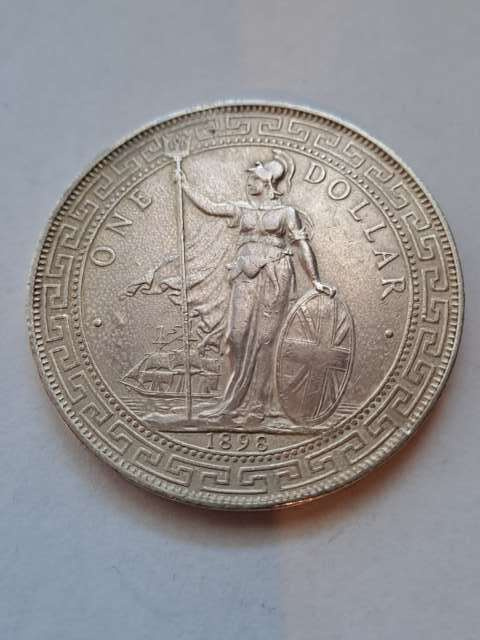 Wielka Brytania Dolar towarowy 1898 r Wielka Brytania Dolar towarowy 1898 r