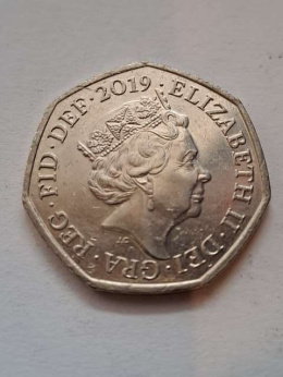 Wielka Brytania 50 pence 2019 r