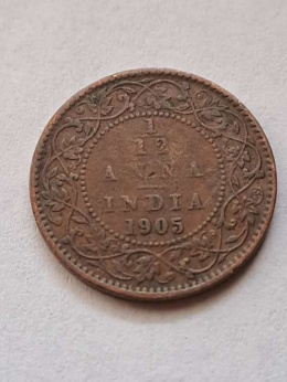 Indie Bryt 1/12 Anno Edward VII 1905 r