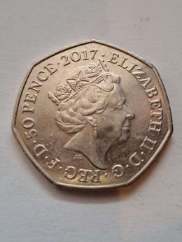 Wielka Brytania 50 pence 2017 r