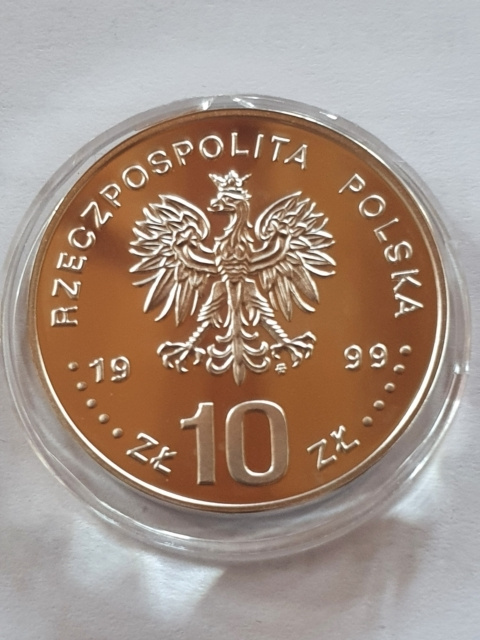 10 zł Władysław IV Waza popiersie 1999 r 10 zł Władysław IV Waza popiersie 1999 r