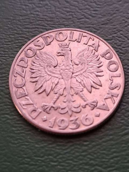 2 zł Żaglowiec 1936 r