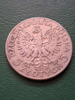 5 zł Głowa Kobiety 1933 r