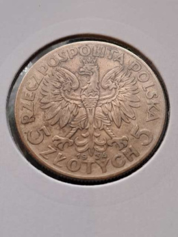 5 zł Głowa Kobiety 1934 r
