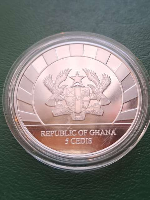 Ghana 5 Cedis Nosorożec 2021 r Ghana 5 Cedis Nosorożec 2021 r
