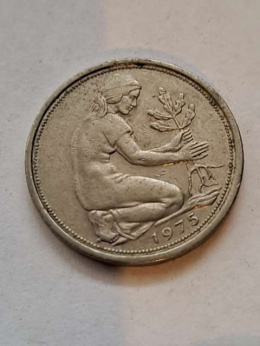 Niemcy 50 Pfenning 1975 r F