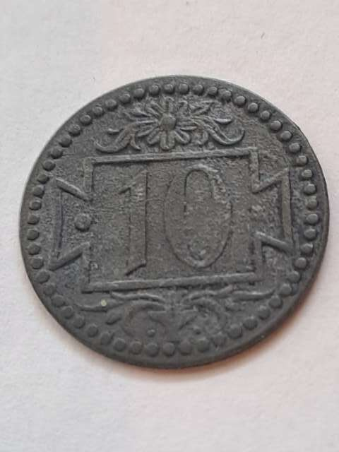 WMG 10 Fenigów Małe Cyfry 1920 r WMG 10 Fenigów Małe Cyfry 1920 r