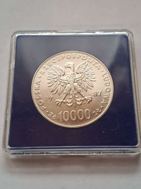 10 000 zł Jan Paweł II 1987 r 10 000 zł Jan Paweł II 1987 r