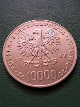 10 000 zł Jan Paweł II 1987 r