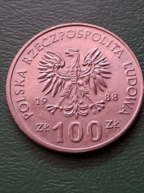 100 zł Jadwiga 1988 r 100 zł Jadwiga 1988 r