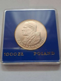 1000 zł Jan Paweł II 1982 r 1000 zł Jan Paweł II 1982 r