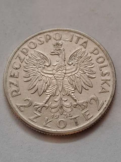 2 zł Głowa Kobiety 1934 r 2 zł Głowa Kobiety 1934 r