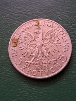 5 zł Głowa Kobiety 1933 r