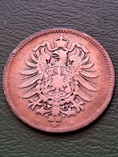 Niemcy 1 Marka Wilhelm I 1875 r D Niemcy 1 Marka Wilhelm I 1875 r D