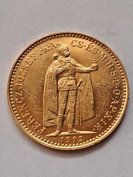 Węgry 10 Koron Franciszek Józef I 1912 r prooflike