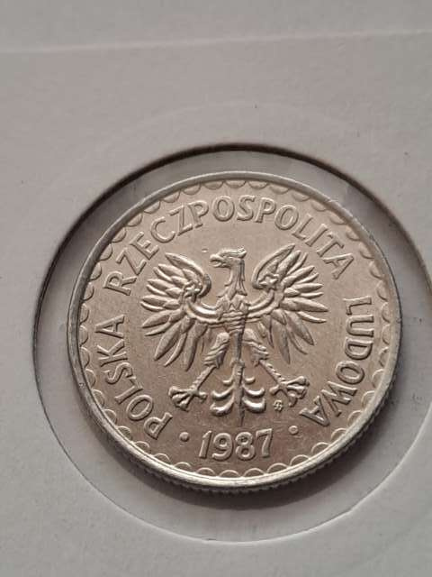 1 złoty 1987 r 1 złoty 1987 r