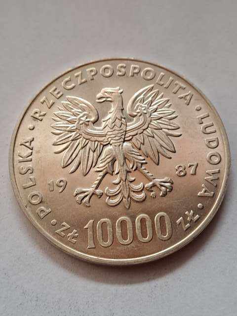 10 000 zł Jan Paweł II 1987 r 10 000 zł Jan Paweł II 1987 r
