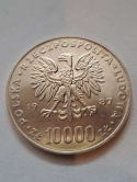 10 000 zł Jan Paweł II 1987 r 10 000 zł Jan Paweł II 1987 r