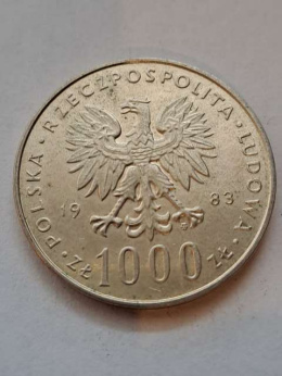 1000 zł Jan Paweł II 1983 r