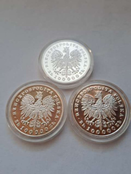 100000 zł Piłsudski . Chopin . Kościuszko . 1990 r