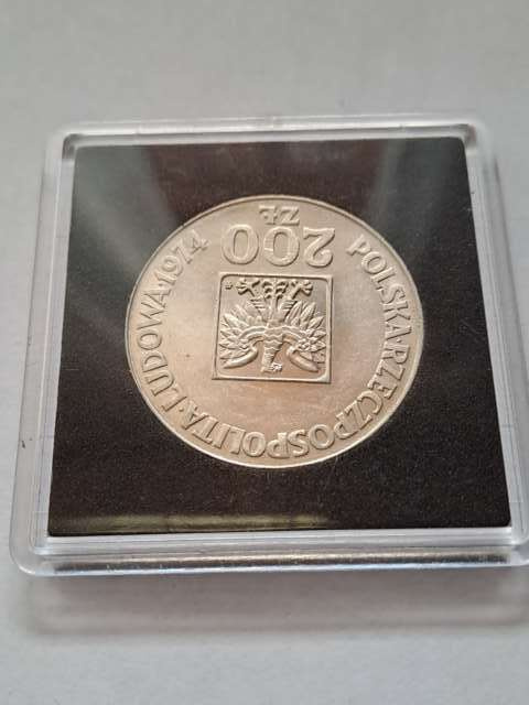 200 zł Mapka 1974 r stempel odwrócony 200 zł Mapka 1974 r stempel odwrócony