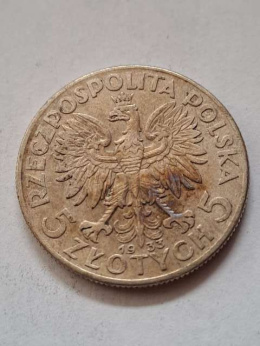 5 zł Głowa Kobiety 1933 r