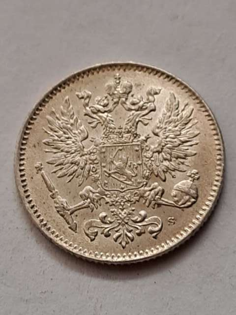 Finlandia 50 Pennia Mikołaj II 1917 r Finlandia 50 Pennia Mikołaj II 1917 r