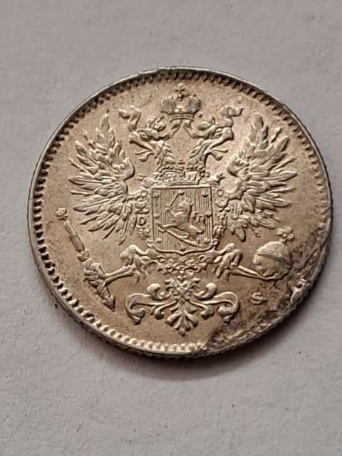 Finlandia 50 Pennia Mikołaj II 1916 r Finlandia 50 Pennia Mikołaj II 1916 r