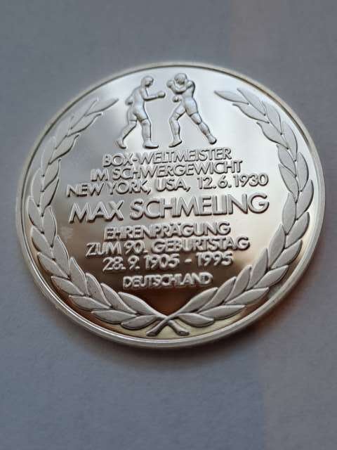 Numizmat Max Schmeling 1995 r Numizmat Max Schmeling 1995 r