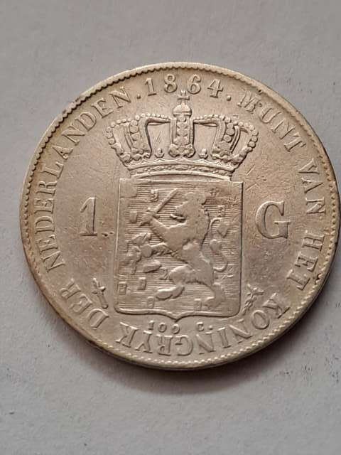 Holandia 1 Gulden Willem III 1868 r Holandia 1 Gulden Willem III 1868 r