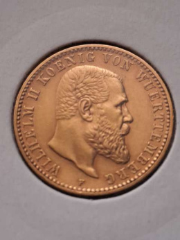 Niemcy 10 Marek Wirtembergia 1893 r