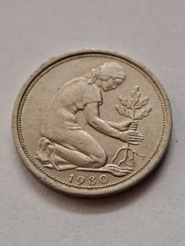 Niemcy 50 Pfenning 1980 r D