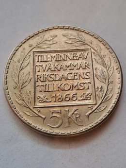 Szwecja 5 Koron Reforma Konstytucji 1966 r