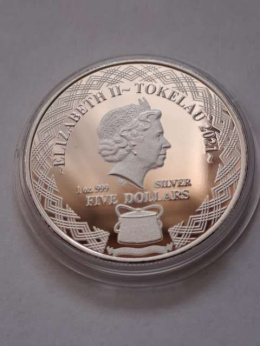 Tokelau 5 dolarów Waga 2021 r