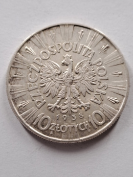 10 zł Józef Piłsudski 1938 r rzadszy